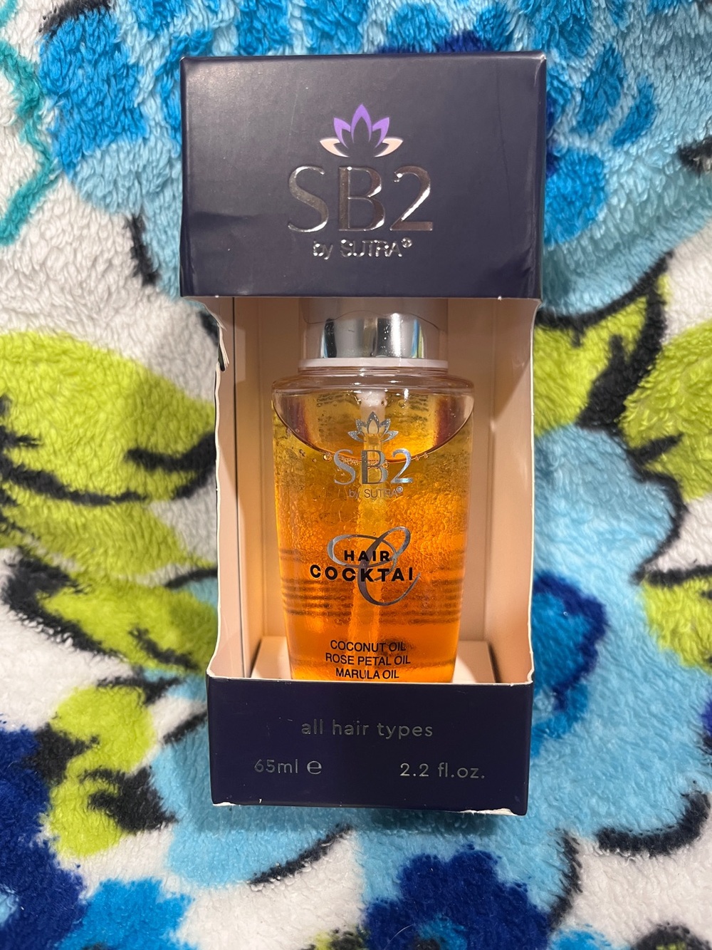 Sutra SB2 Hair Cocktail Coconut, Rose, & Marula Oil - for all hair - 2.2 fl oz